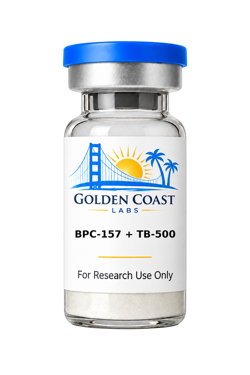 Golden Coast Labs BPC-157 and TB-500 research blend vial